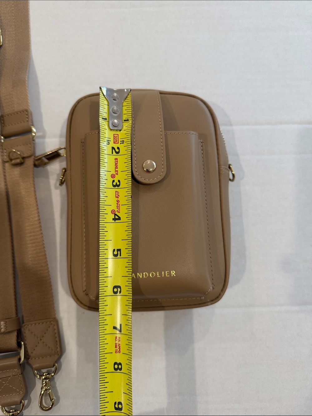 Bandolier Dillon crossbody bag in tan - Picture 3 of 10